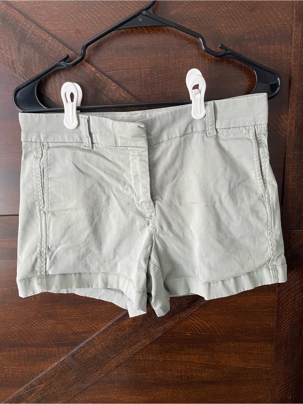 J. Crew Light Sage Cotton Bermuda Shorts